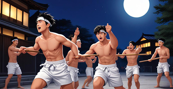 日本万人裸奔抢神棍！
